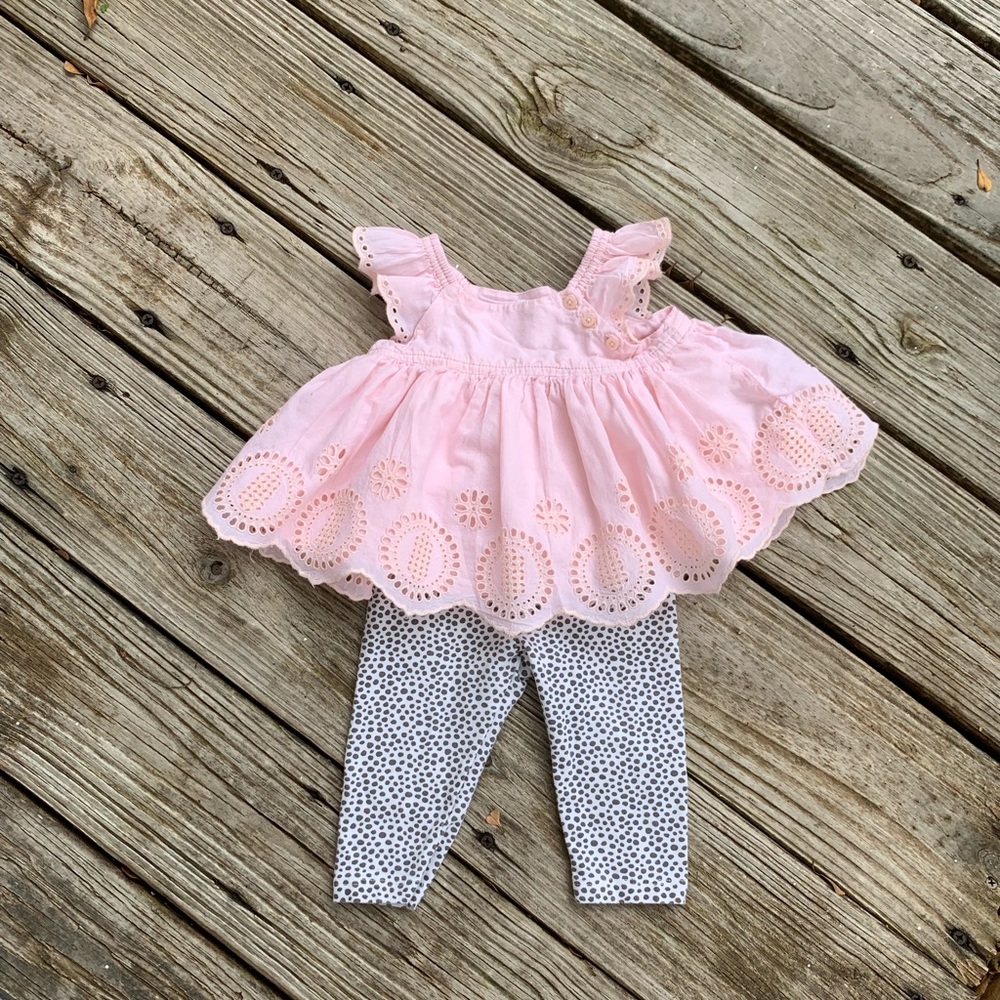 🌷 Baby Gap Blouse with Leggings